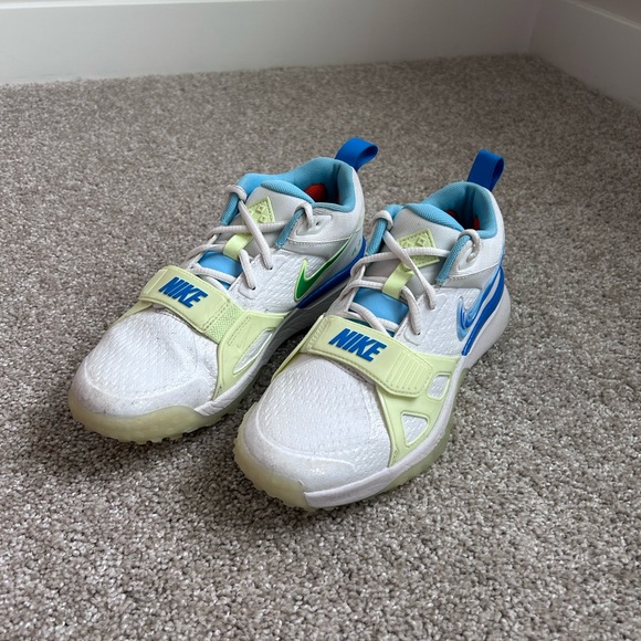 Nike Other - Nike Air Zoom Diamond Elite Turf White/Blue/Aquarius Blue Size 7.5 FQ7942-100